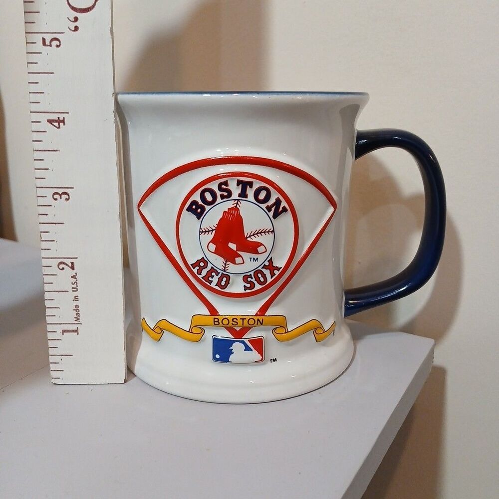 Boston Red Sox Official Coffee Mug Baseball MLB Hunter MLB 16oz Embossed Cup - Picture 5 of 6